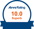 Avvo Rating 10/10 Superb badge