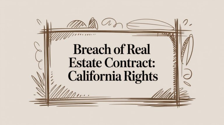 Breach of Real Estate Contract: California Rights