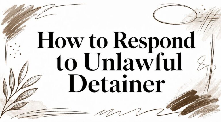 How to Respond to Unlawful Detainer