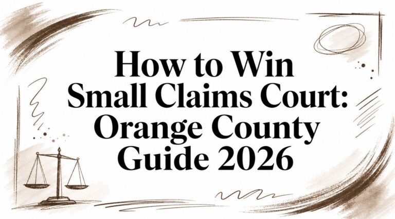 How to Win Small Claims Court: Orange County Guide 2026