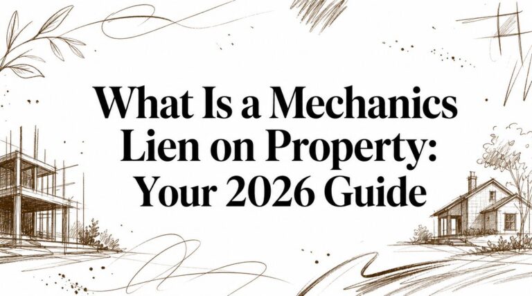 What Is a Mechanics Lien on Property: Your 2026 Guide