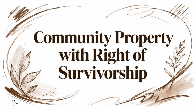 Community Property with Right of Survivorship