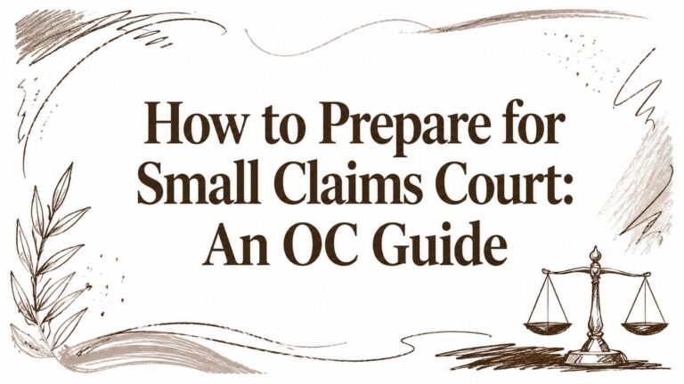 How to Prepare for Small Claims Court: An OC Guide
