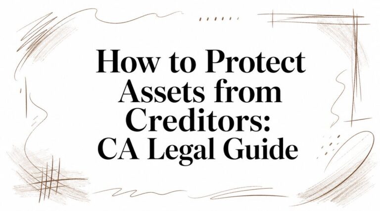 How to Protect Assets from Creditors: CA Legal Guide
