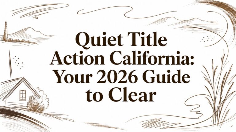 Quiet Title Action California: Your 2026 Guide to Clear