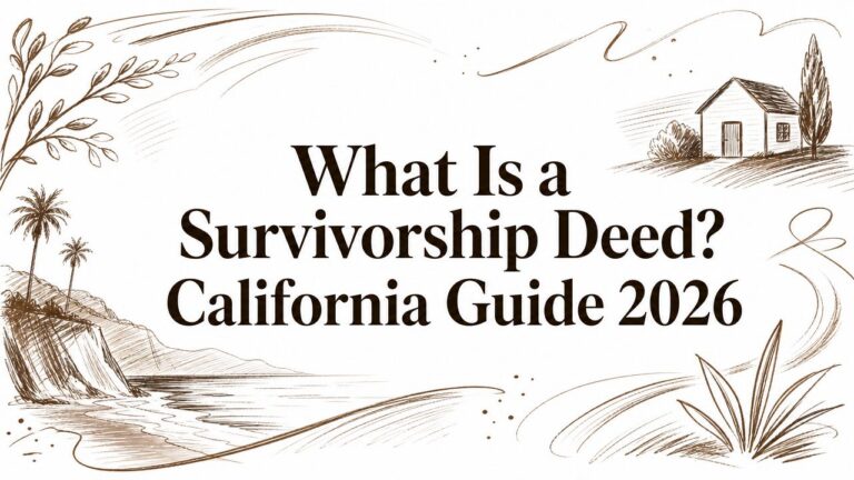 What Is a Survivorship Deed? California Guide 2026