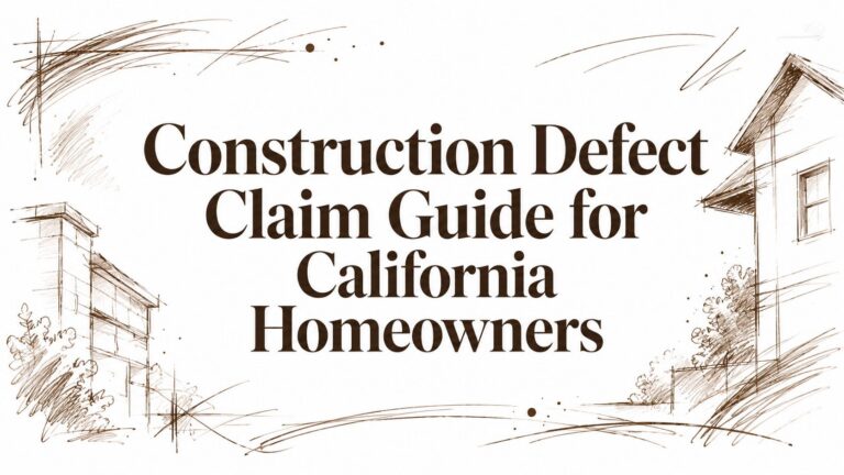Construction Defect Claim Guide for California Homeowners