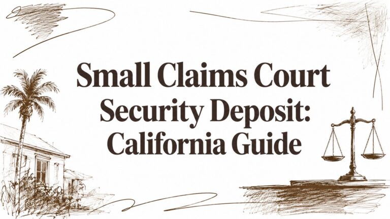 Small Claims Court Security Deposit: California Guide