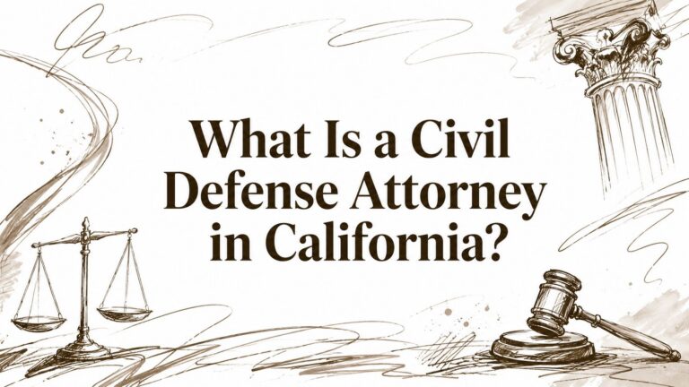 What Is a Civil Defense Attorney in California?