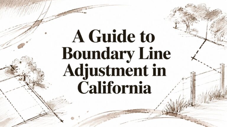 A Guide to Boundary Line Adjustment in California