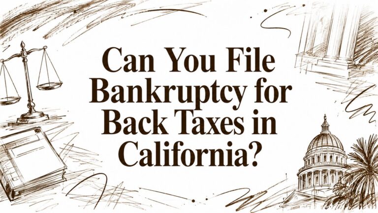 Can You File Bankruptcy for Back Taxes in California?