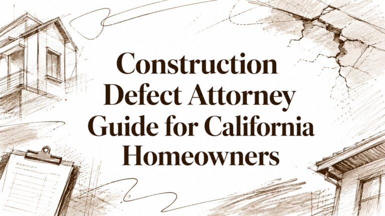 Construction Defect Attorney Guide for California Homeowners