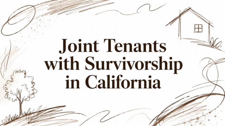 Joint Tenants with Survivorship in California