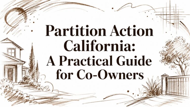 Partition Action California: A Practical Guide for Co-Owners