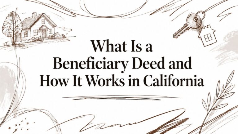 What Is a Beneficiary Deed and How It Works in California