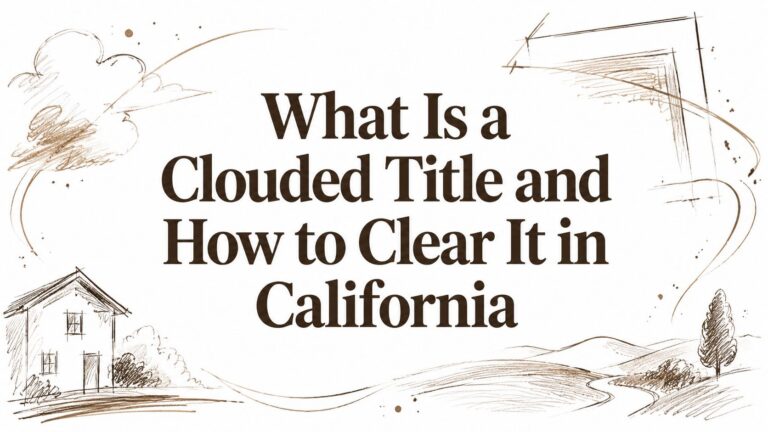 What Is a Clouded Title and How to Clear It in California