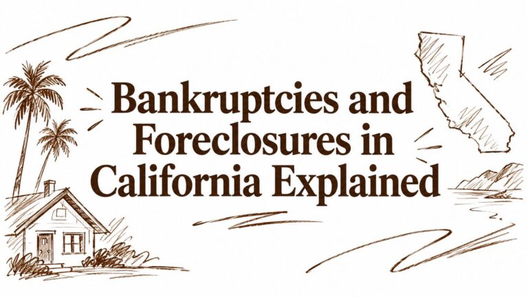 Bankruptcies and Foreclosures in California Explained