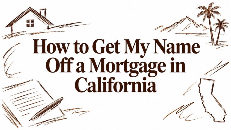 How to Get My Name Off a Mortgage in California