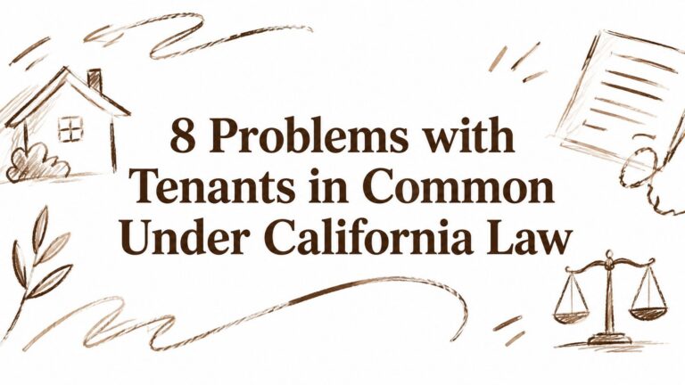8 Problems with Tenants in Common Under California Law